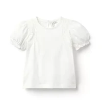 The Classic Crochet Trim Top
