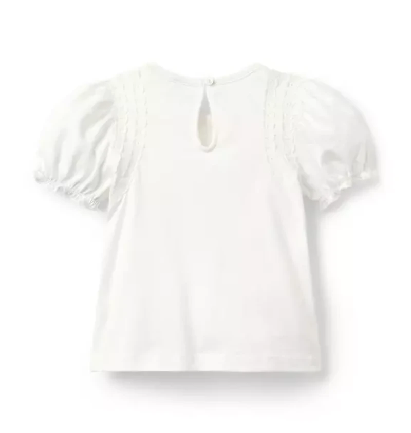 The Classic Crochet Trim Top