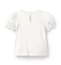 The Classic Crochet Trim Top