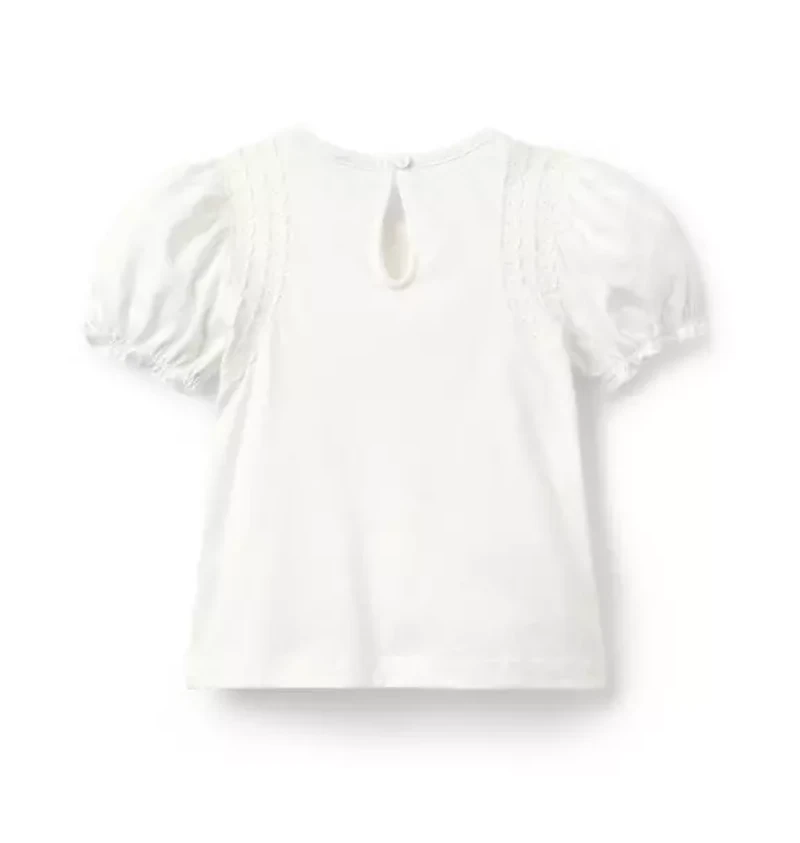 The Classic Crochet Trim Top