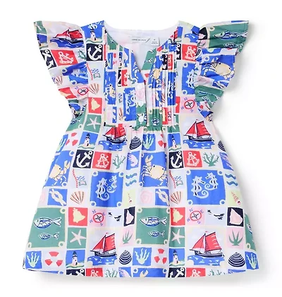 The Nautical Pintuck Dress