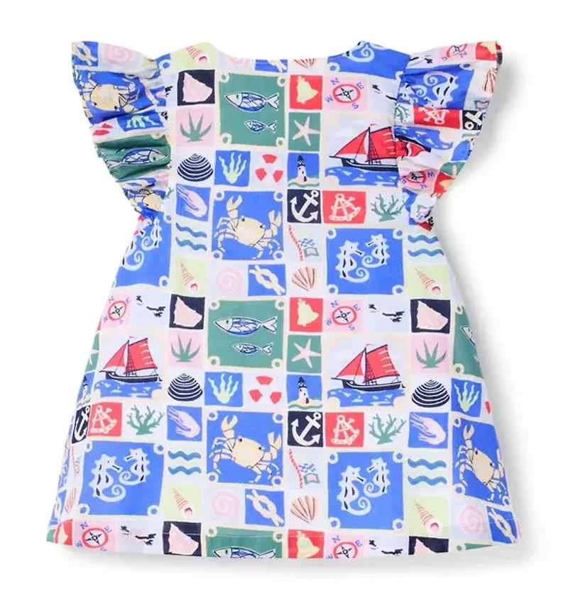 The Nautical Pintuck Dress