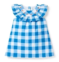 Gingham Ruffle Dress