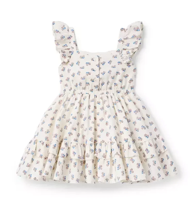 Ditsy Floral Ruffle Dress