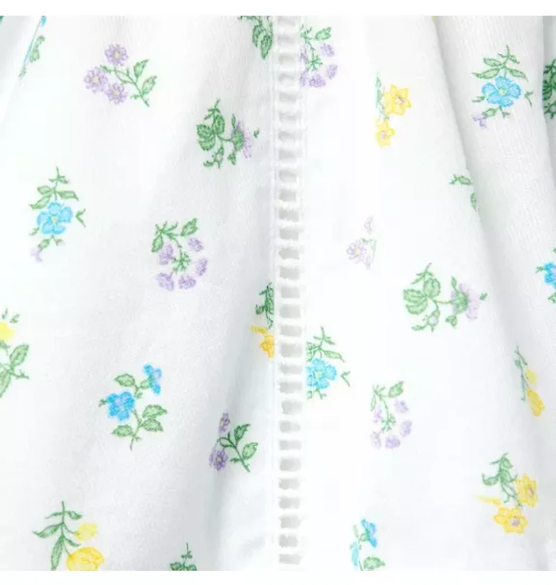 Floral Ladder Trim Dress
