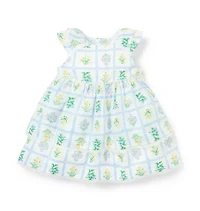 Baby Floral Lace Trim Dress