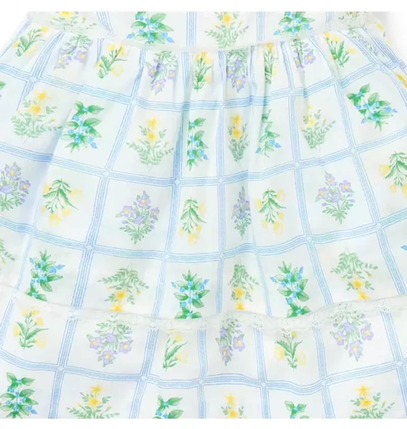 Baby Floral Lace Trim Dress