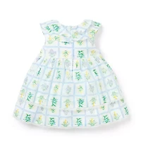 Baby Floral Lace Trim Dress