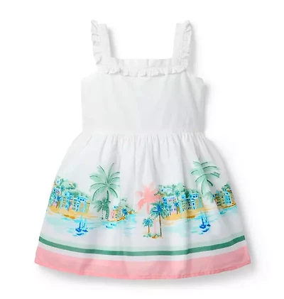 The Vacation Border Print Dress