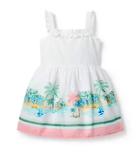 The Vacation Border Print Dress