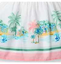 The Vacation Border Print Dress