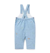 Baby Embroidered Dinosaur Overall