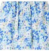 Floral Flutter Sleeve Smocked Dress