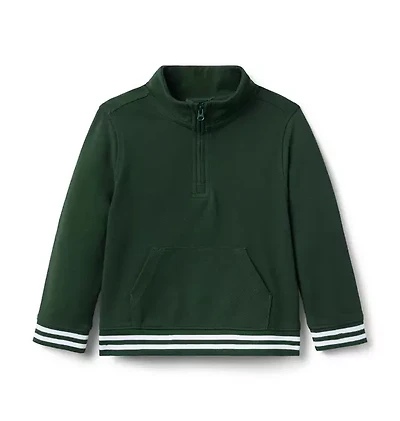 The Half Zip Pique Sweatshirt