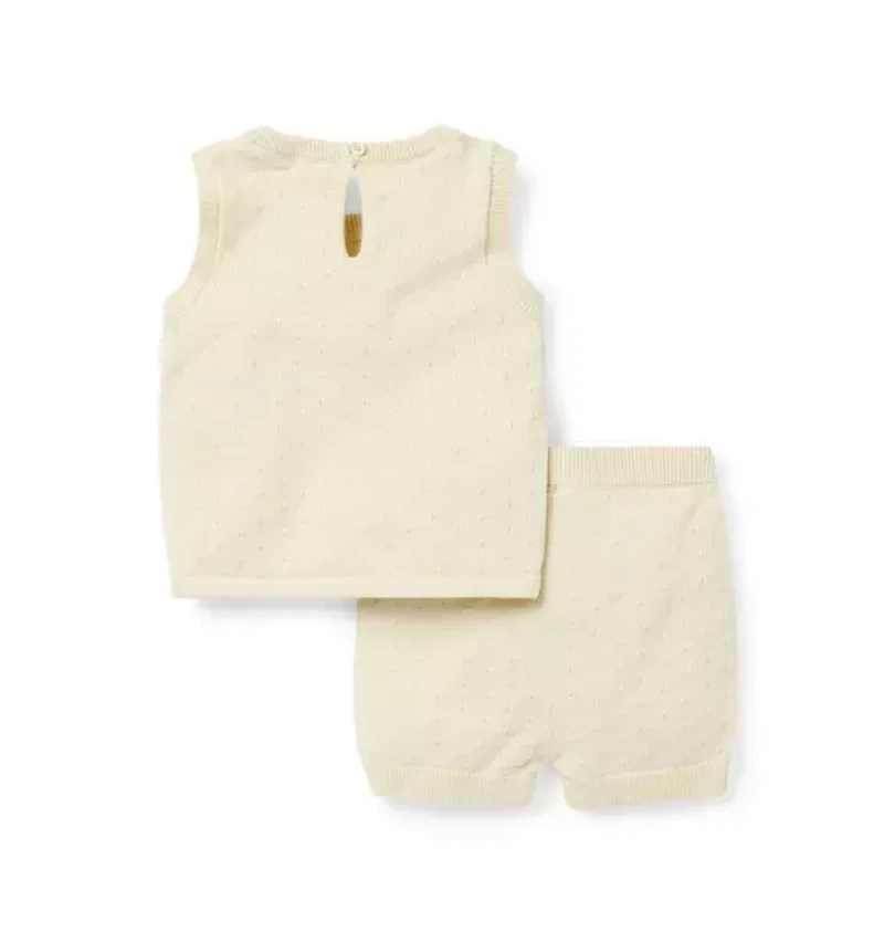 The Crochet Flower Matching Baby Set