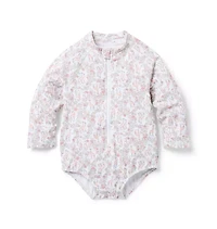 Baby Recycled Giraffe Ditsy Floral Rash Guard Swimsuit