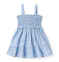 The Floral Bow Smocked Dress