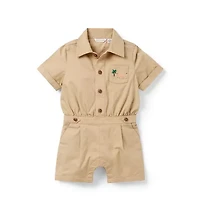 The Safari Twill Baby Romper