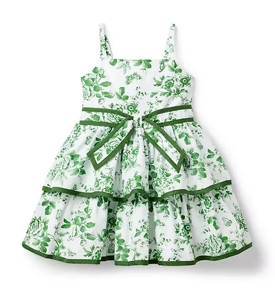 The Floral Toile Tiered Dress