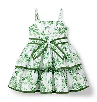 The Floral Toile Tiered Dress