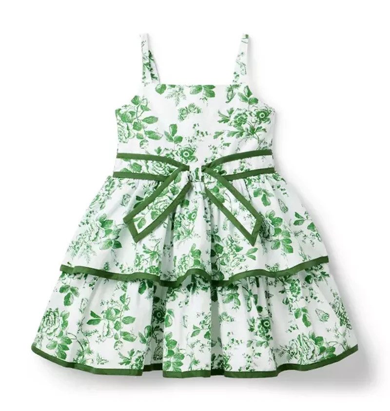 The Floral Toile Tiered Dress