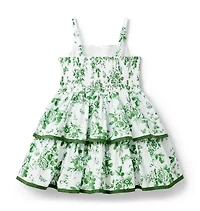 The Floral Toile Tiered Dress