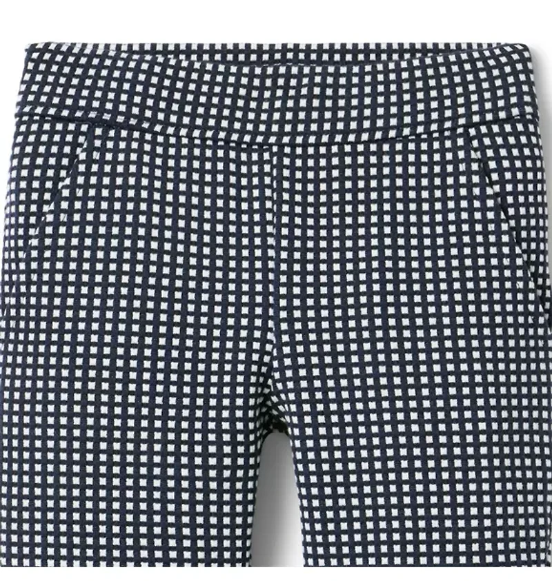 Gingham Jacquard Pant