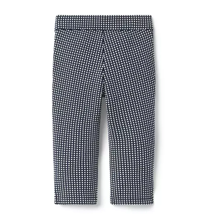 Gingham Jacquard Pant