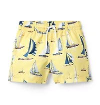 Recycled Sailboat Swim Trunk