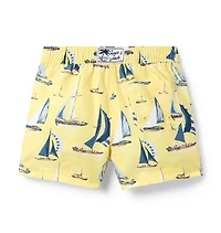 Recycled Sailboat Swim Trunk