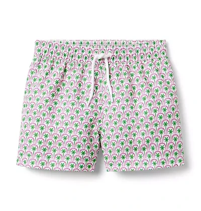 Recycled Palm Tile Swim Trunk