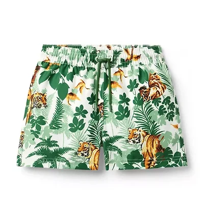 Recycled Tiger Swim Trunk