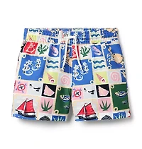 Recycled Nautical Swim Trunk