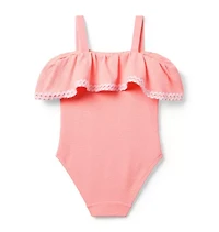 Recycled Textured Ruffle Swimsuit