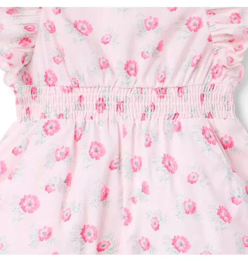 Floral Scalloped Romper