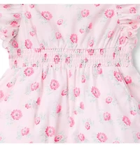 Floral Scalloped Romper