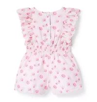 Floral Scalloped Romper