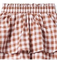 Gingham Tiered Skirt