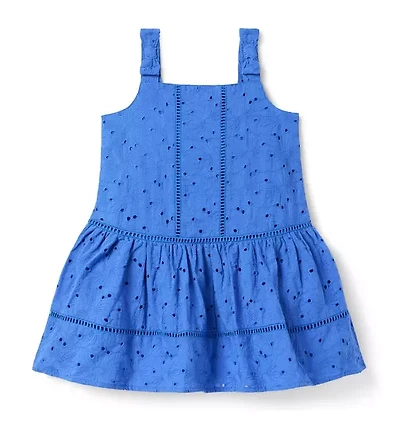 Eyelet Dropwaist Dress