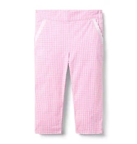 Gingham Cropped Pant