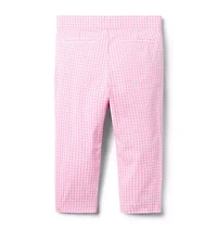 Gingham Cropped Pant