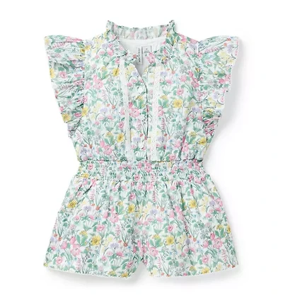 Floral Ruffle Romper