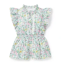 Floral Ruffle Romper