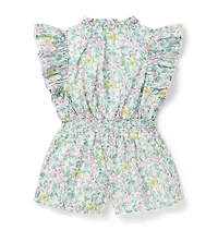 Floral Ruffle Romper