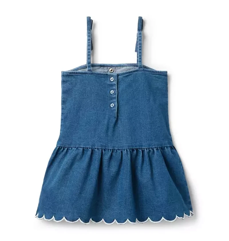 The Chambray Ruffle Dress