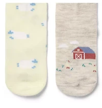 Baby Sheep And Duck Sock 2-Pack