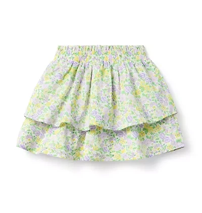 Floral Tiered Skirt