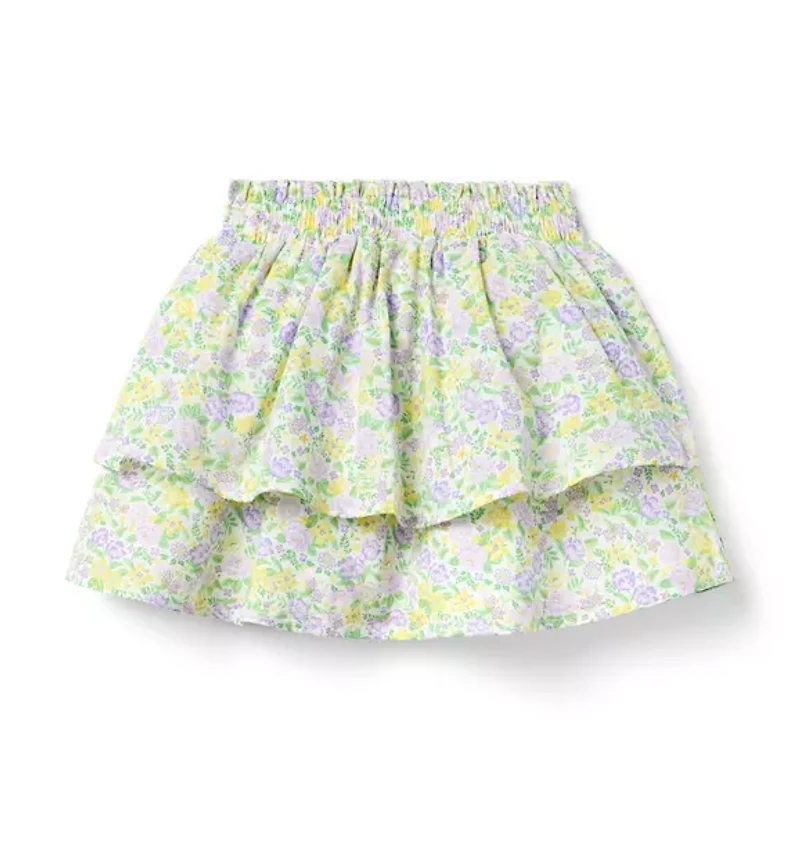 Floral Tiered Skirt
