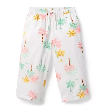 Palm Tree Wide Leg Pant