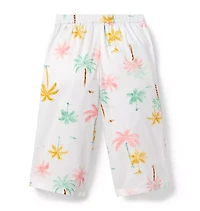 Palm Tree Wide Leg Pant